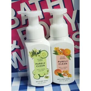BBW Purely Clean Cucumber & Mandarin Gentle Foaming Hand Soap 2 Pack